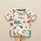 Dinosaur Round Neck  Tee T-Shirt For Unisex.