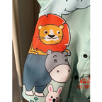 Venutaloza Boy's Animal & Letters Designer (Combo Pack Of 3) Shirt For Unisex.