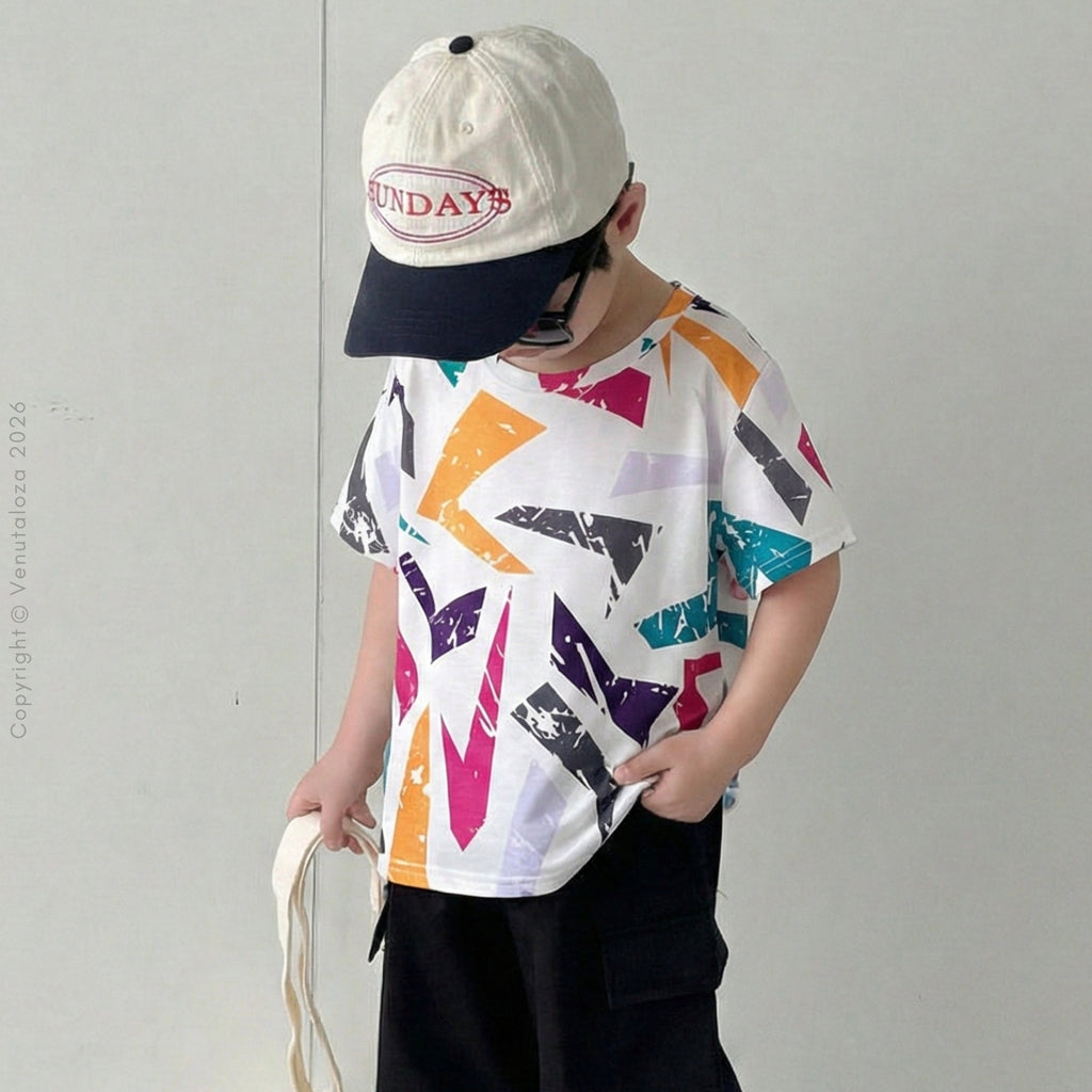 Venutaloza Boy's Allover Graphic Tee T-Shirt For Boy's & Girl's..