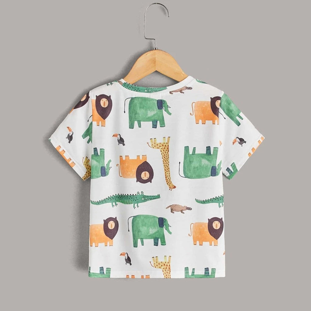 Venutaloza Toddler Boy's Cartoon Graphic Tee T-Shirt For Boy's & Girl's..