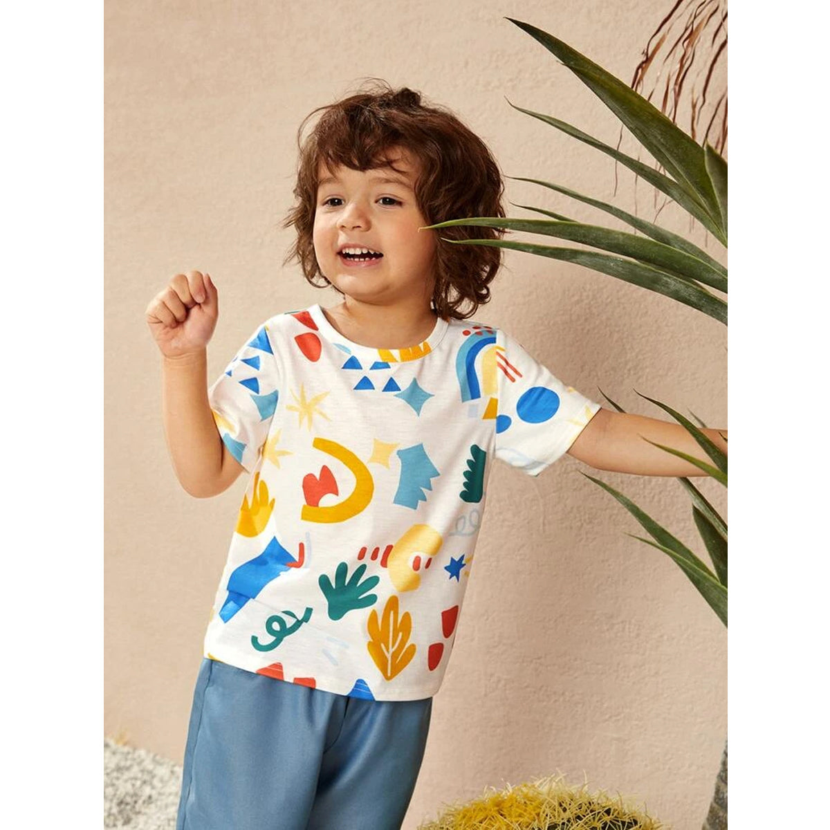 Venutaloza Boy's Cartoon Graphic Tee T-Shirt For Boy's & Girl's..