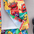 Venutaloza Kids Cartoon Graphic Casual Shirt & Shorts Without tee Two Piece Set.