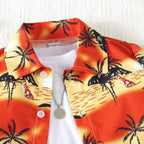 Venutaloza Baby Set Panda & Coconut Tree (Combo Pack Of 2) Shirt & Shorts Without tee Two Piece Set For Boy & Girls.