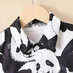 Venutaloza Baby Set Panda & Coconut Tree (Combo Pack Of 2) Shirt & Shorts Without tee Two Piece Set For Boy & Girls.