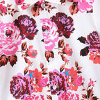 Venutaloza Kids Floral Print Turn Down Collar Shirt & Shorts Without tee Two Piece Set.