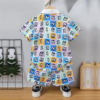 Venutaloza Kids Lettes Shirt & Shorts Without tee Two Piece Set.