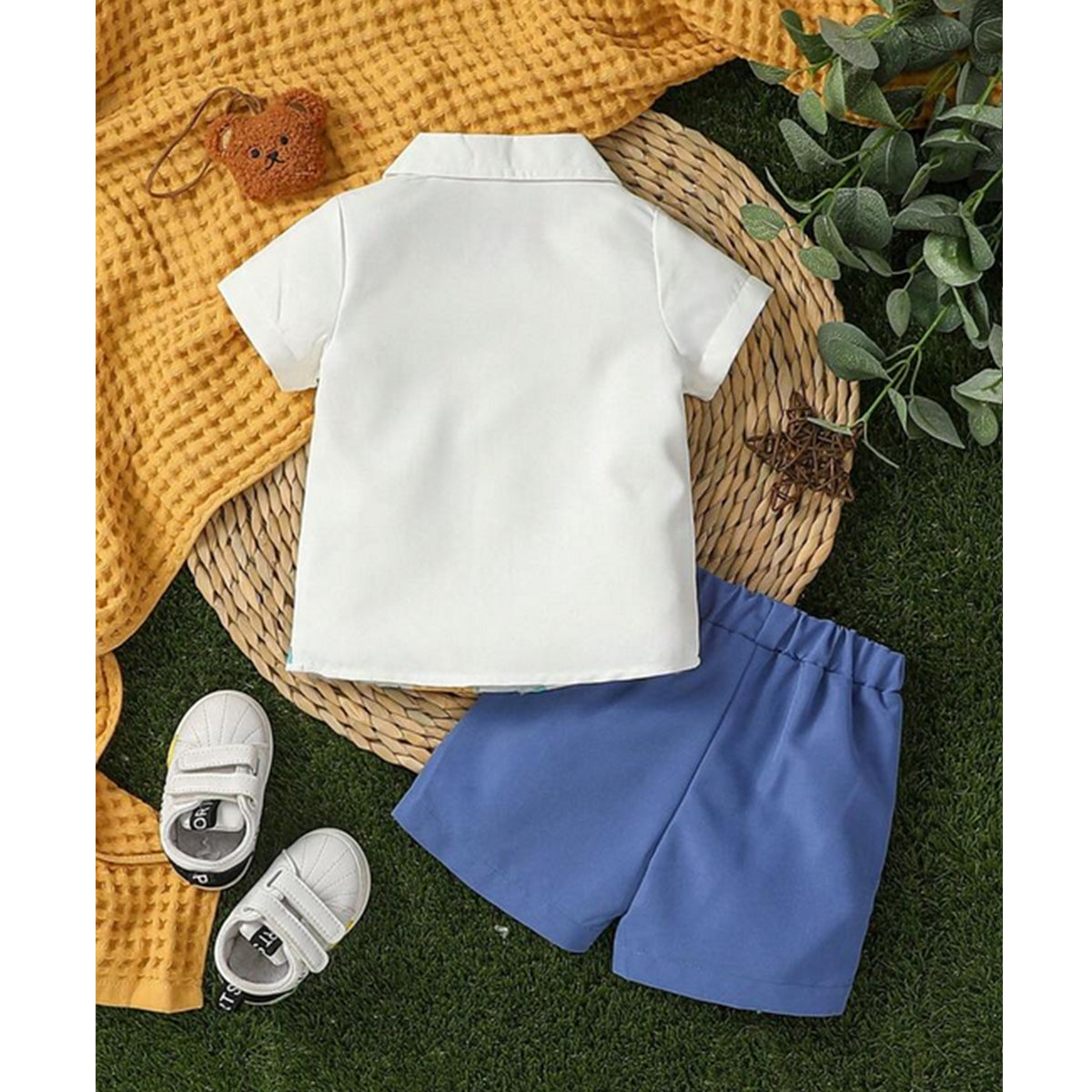 Venutaloza Baby Set Cartoon Animals (Combo Pack Of 2) Shirt & Shorts Without tee Two Piece Set For Boy & Girls.