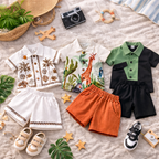2-Pc Designer Graphic (Combo Pack Of 3) Baby Set For Boy.