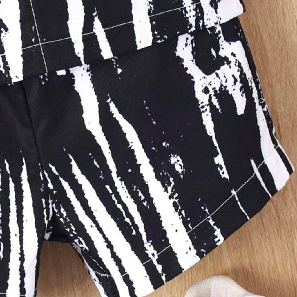 Venutaloza Baby Set Animals & Bear and Black Graphic (Combo Pack Of 3) Shirt & Shorts Without tee Two Piece Set For Boy & Girls.