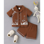 Venutaloza 2-Pc Graphic (Combo Pack Of 3) Colorblock Baby Set For Boy.