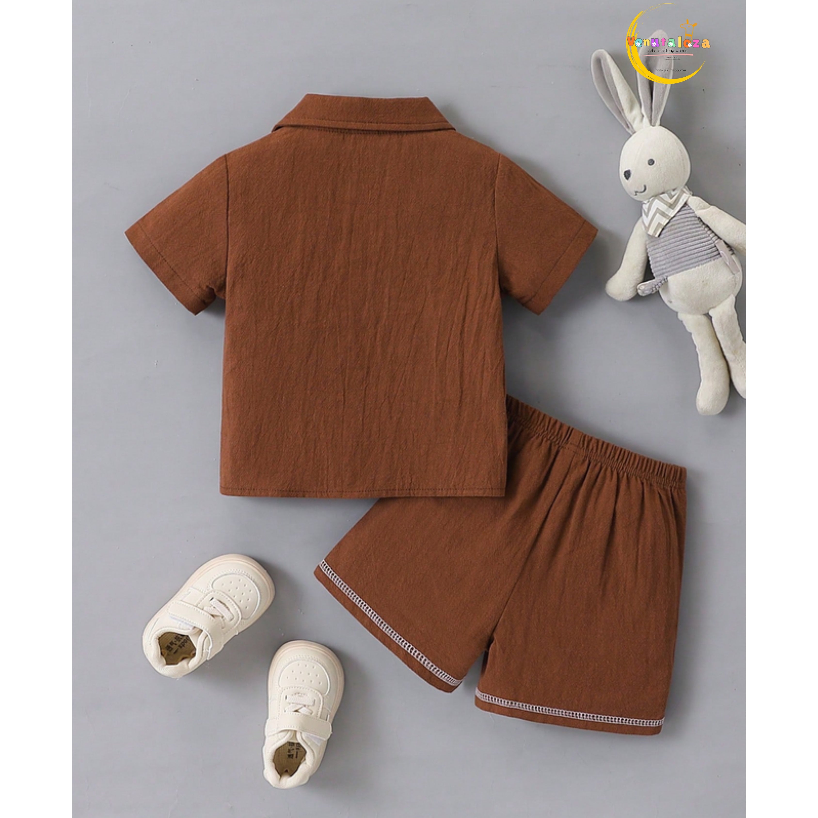 Venutaloza Baby Set Fashionable (Combo Pack Of 2) Shirt & Shorts Two Piece Set For Boy & Girls.