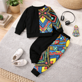 Venutaloza Baby Set Black Graphic Print & Cami T-shirt & Pant.