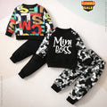 Venutaloza Baby Set Letter Graphic Print_Cami & MINI_BOSS Letter (Combo Pack Of 2) T-Shirt & Pants.