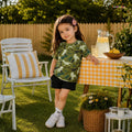 Venutaloza Kids Everyday Dinosaur Casual T-Shirt & Shorts Two Piece Set For Boy Girl.
