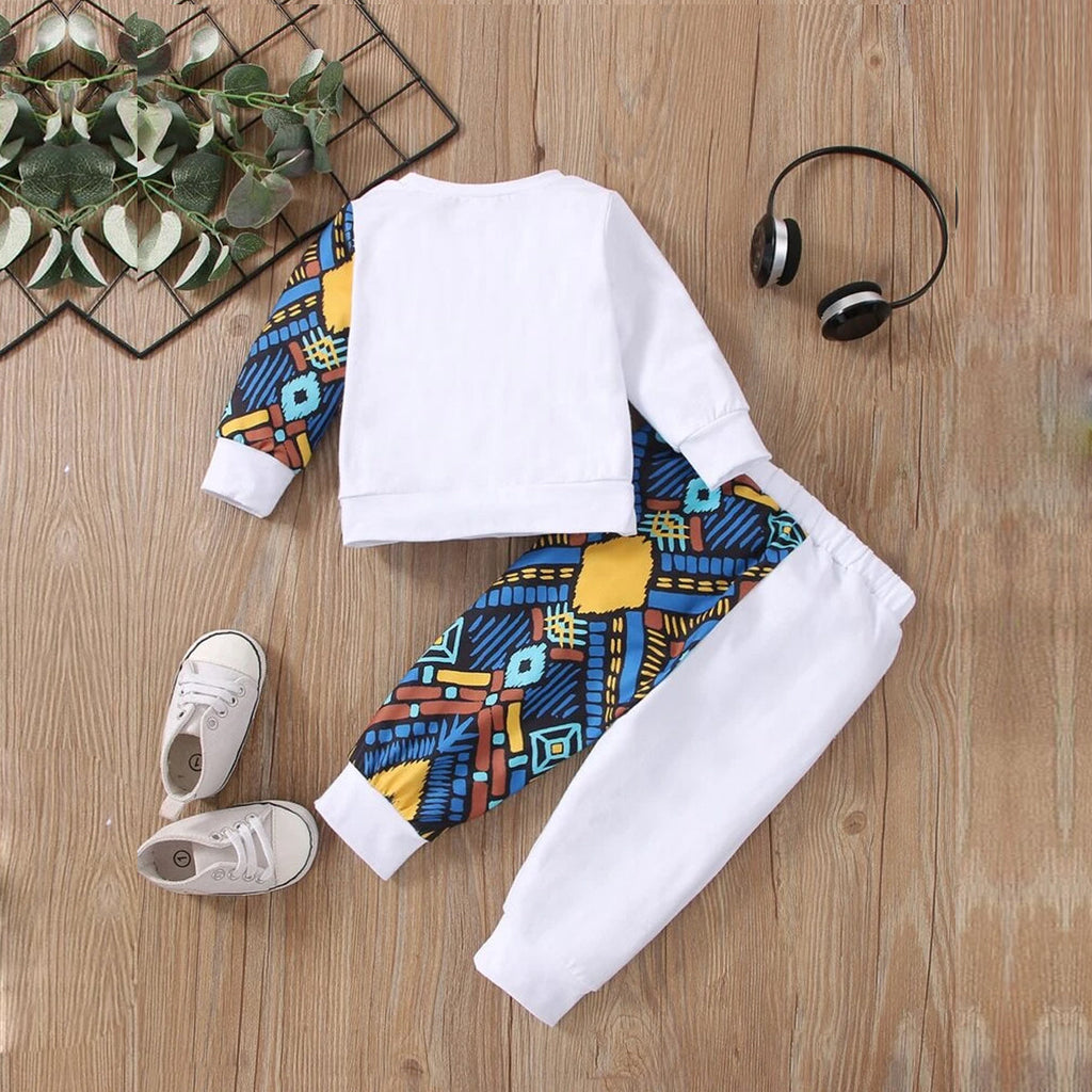 Venutaloza Stylish White Baby Set Graphic Print & Black Bear Graphic Print (Combo Pack Of 2) T-Shirt & Pants.