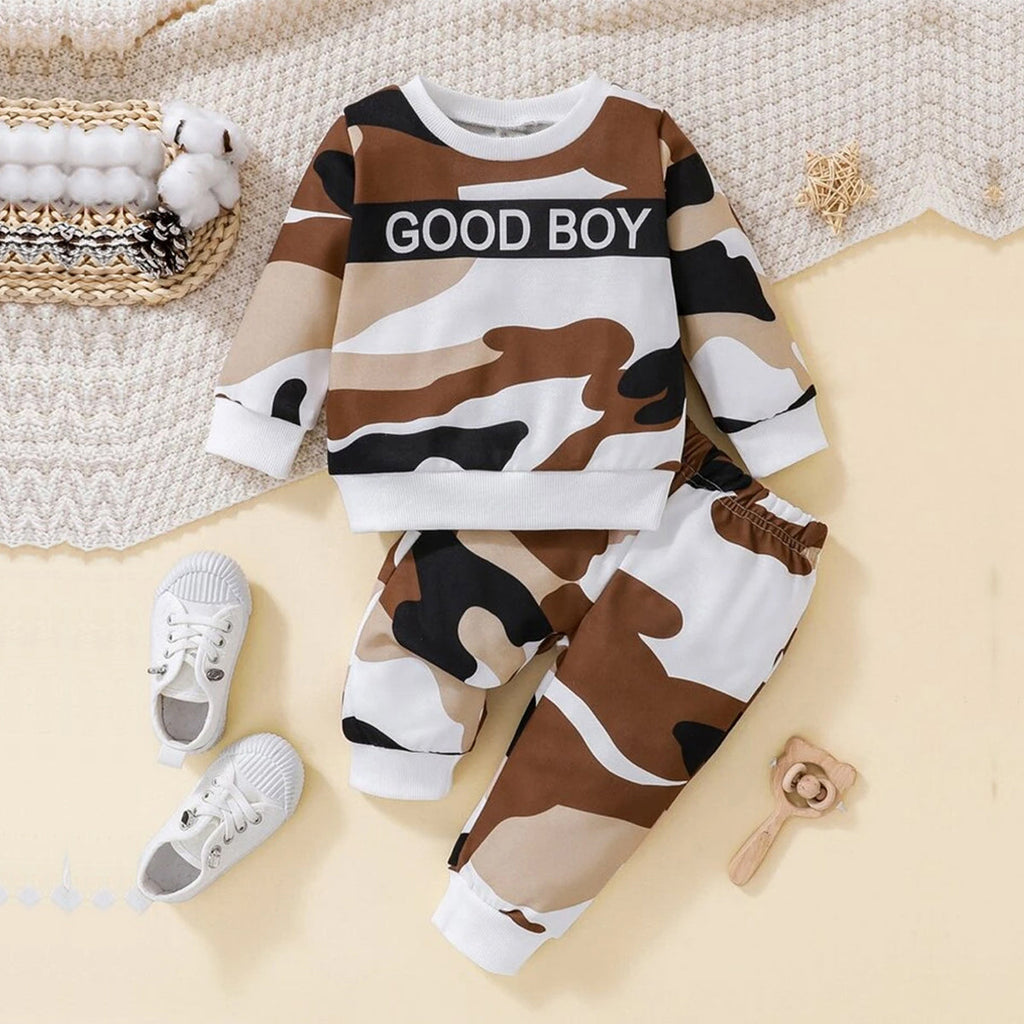 Venutaloza Baby Set Color-Block Letter & Boys Alphabet Letter Patchwork (Combo Pack Of 2) T-shirt & Pants.