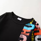 Baby Set Letter Graphic & Car Color-Block Letter (Combo Pack Of 2) T-shirt & Pants.