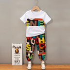 Venutaloza Baby Set Letter Graphic Print_Cami & Multi (Combo Pack Of 2) T-Shirt & Pants.