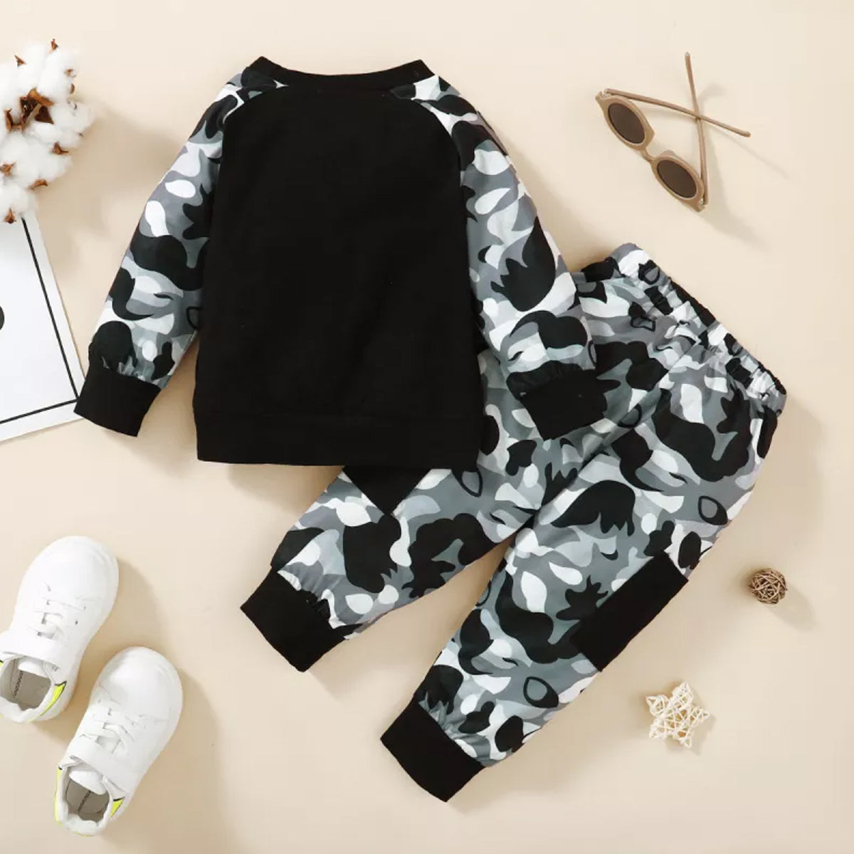 Venutaloza Baby Set Letter Graphic Print_Cami & MINI_BOSS Letter (Combo Pack Of 2) T-Shirt & Pants.