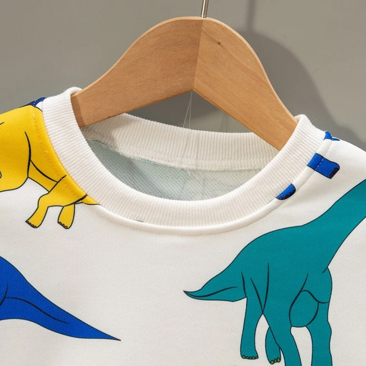 Baby Set Letters Graphic Print & Dinosaur Multicolor (Combo Pack Of 2) T-Shirt & Pants.