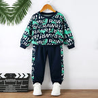Baby Set Graphic Print & Colorblock Multicolor (Combo Pack Of 2) T-Shirt & Pants.