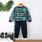 Baby Set Graphic Print & Colorblock Multicolor (Combo Pack Of 2) T-Shirt & Pants.
