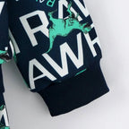 Venutaloza Toddler Boys Letters Dinosaur Print Graphic T-shirt & Pants.