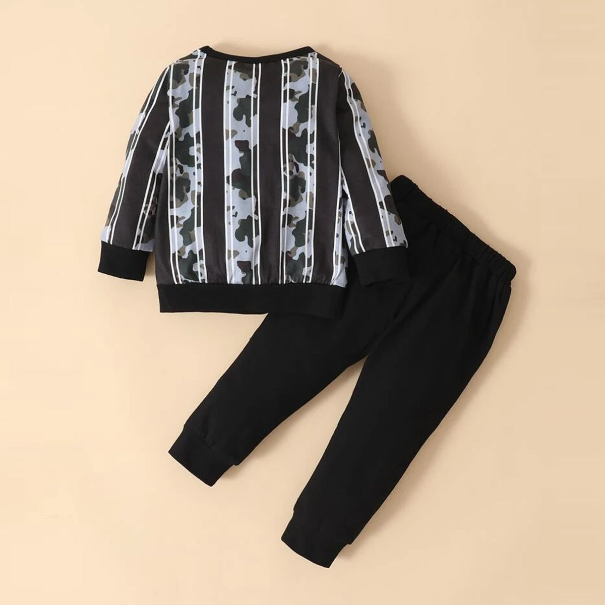 Baby Set Little Man Print & Thermal Crew Design (Combo Pack Of 2) T-Shirt & Pants.