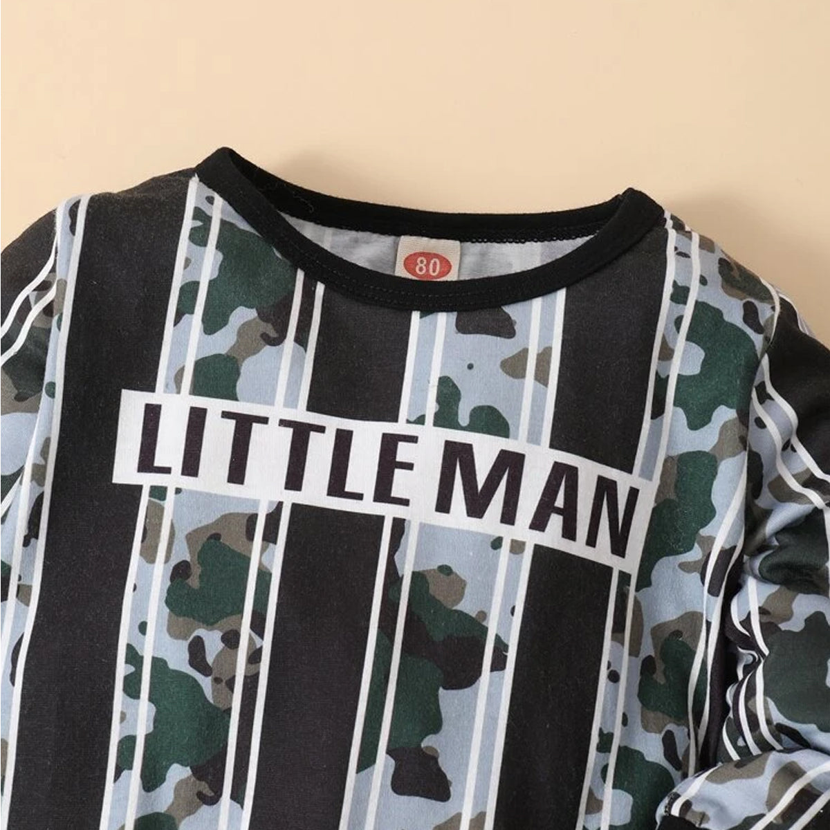 Venutaloza Baby Set Stripred Print Graphic Pent T-shirt & Pants For Boys.