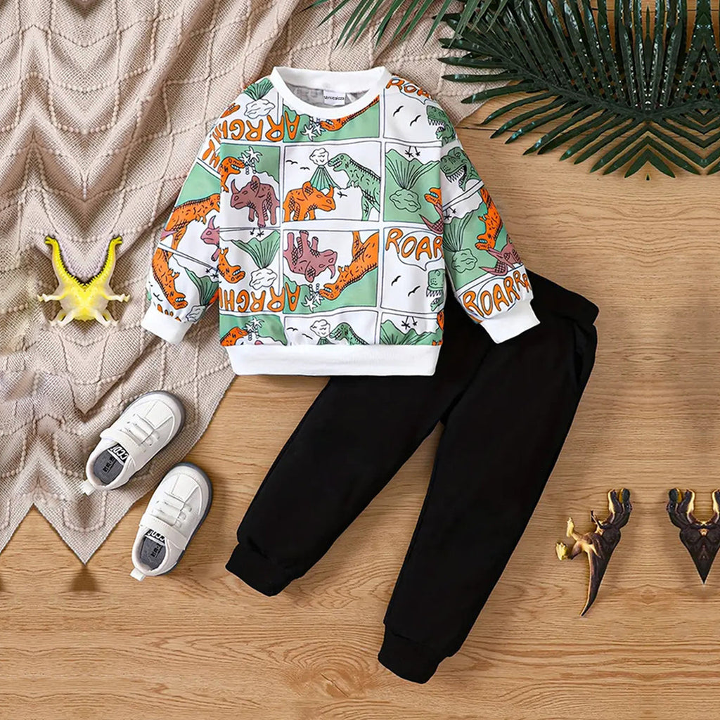 Venutaloza Baby Set Graphic Print_Cami & Color-Block Letter (Combo Pack Of 2) T-shirt & Pants.