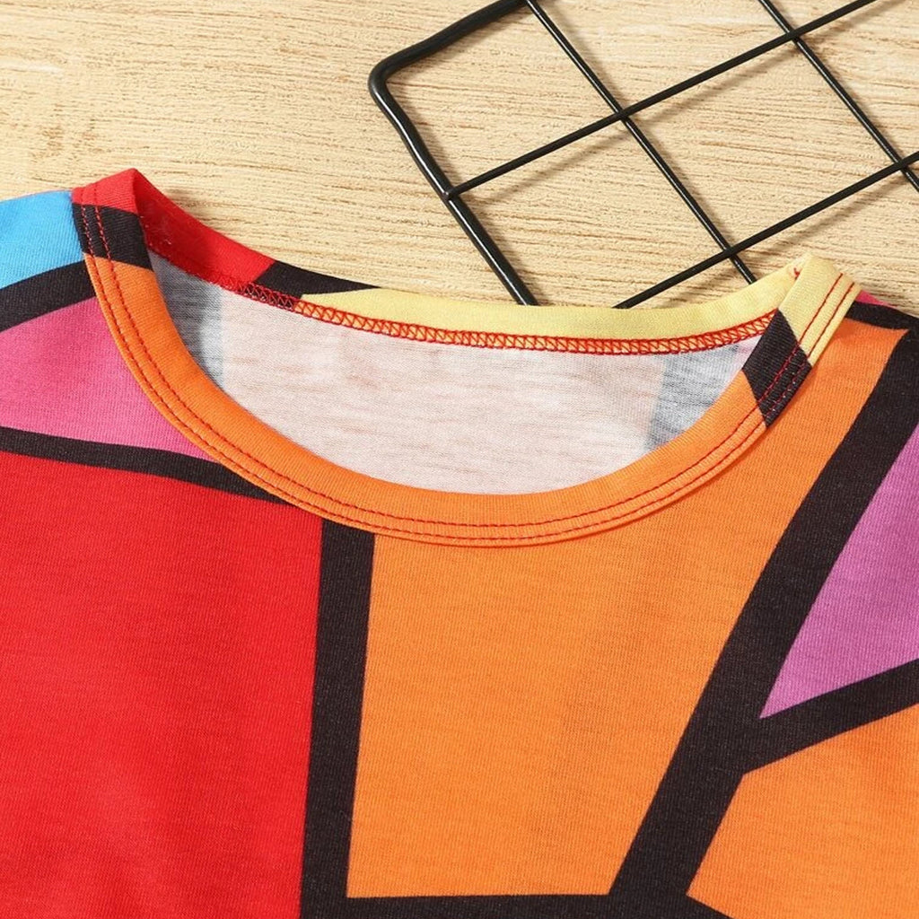 Venutaloza Boy's Half Sleeves Allover Colourful (COMBO PACK OF 8 ) T-shirt For Boy's & Girls.