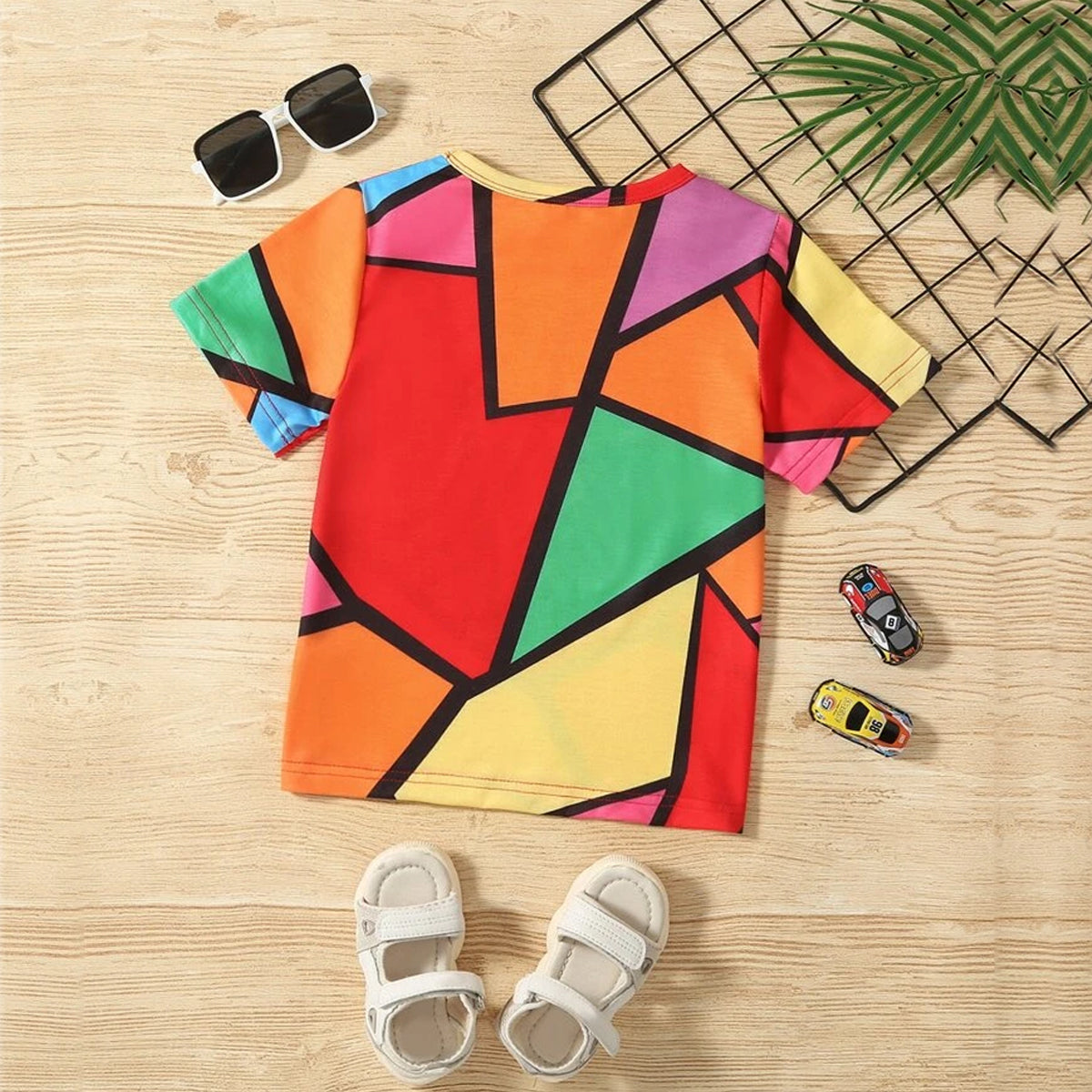 Venutaloza Boy's Allover Graphic & Florals & Colourfull (Combo Pack of 4) T-shirt For Boys & Girls..