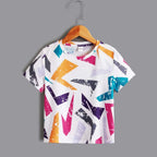 Venutaloza Boy's Allover Graphic & Florals & Colourfull (Combo Pack of 4) T-shirt For Boys & Girls..