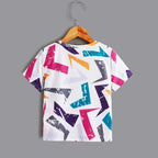 Venutaloza Boy's Allover Graphic & Florals & Colourfull (Combo Pack of 4) T-shirt For Boys & Girls..