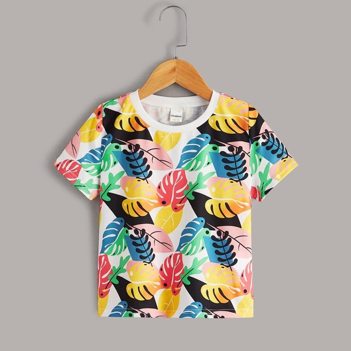Venutaloza Boy's Allover Graphic & Florals & Colourfull (Combo Pack of 4) T-shirt For Boys & Girls..