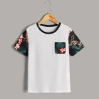 Venutaloza Boy's Half Sleeves Allover Colourful (COMBO PACK OF 8 ) T-shirt For Boy's & Girls.