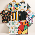 Venutaloza Boy's Half Sleeves Allover Colourful (COMBO PACK OF 8 ) T-shirt For Boy's & Girls.
